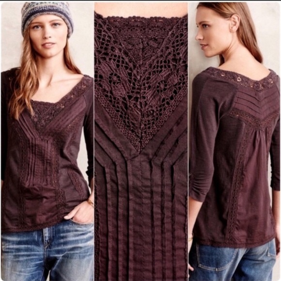Anthropologie Tops - Anthropologie meadow rue medley blouse top s